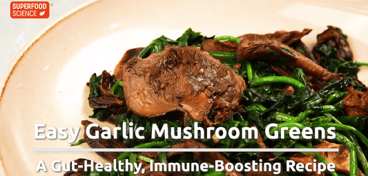 Mushroom Recipe with Garlic Greens Agaricus blazei