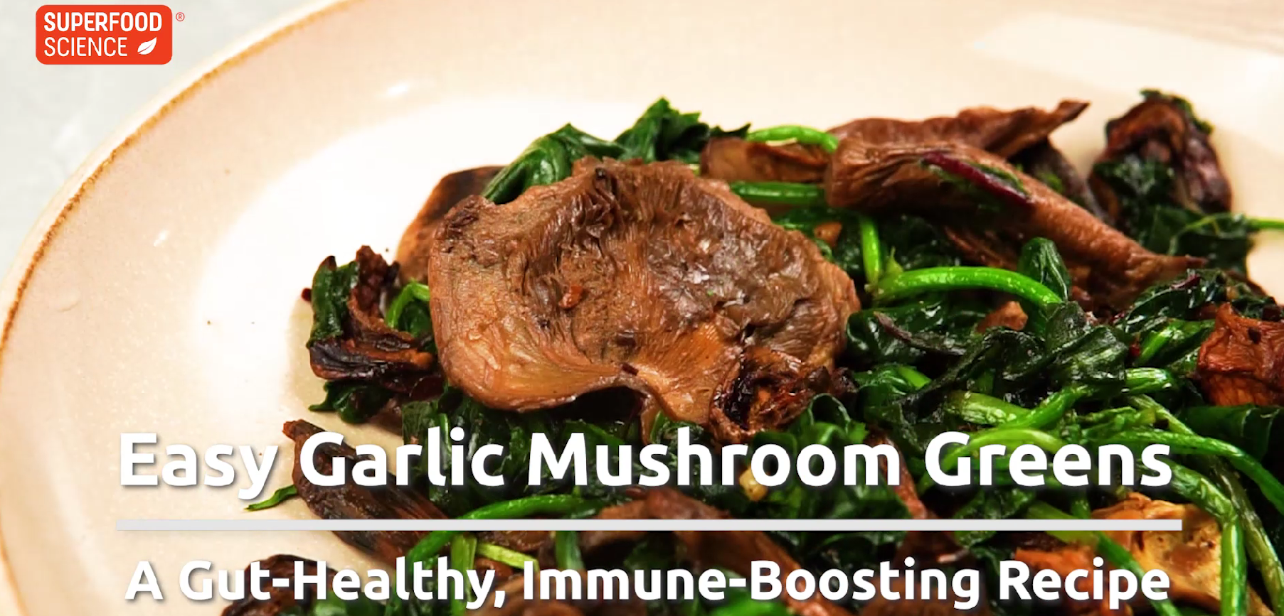 Easy Garlic Mushroom Greens Recipe